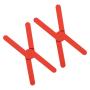 Ationgle Fashion Silicone Collapsable Trivet for kitchen, Expandable - Lightweight, Non-slip Pot Holder Cross Design Hot Pads Kitchenware Pack of 2, Red