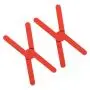 Ationgle Fashion Silicone Collapsable Trivet for kitchen, Expandable - Lightweight, Non-slip Pot Holder Cross Design Hot Pads Kitchenware Pack of 2, Red