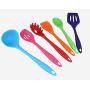 JunbosiKitchenware, Silicone Kitchenware, 6 Sets of Colored Kitchenware Set, Silicone Shovel Cooking Utensils