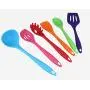 JunbosiKitchenware, Silicone Kitchenware, 6 Sets of Colored Kitchenware Set, Silicone Shovel Cooking Utensils