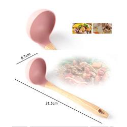 SKYyao Kitchen utensil set Silicone Kitchenware 6-piece set non-stick pot kitchen set green cooking shovel spoon silicone