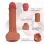 Women Dilló 8.3 Inch Realistic Huge Penetrator Toys for Women with Suction Cup Soft Waterproof Long Toys