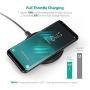 RAVPower Qi Certified Fast Wireless Charger, 5W for iPhone X XR XS Max, 10W for Galaxy S9+ Note 8, Compatible with All Qi-Enabled Phones (No Adapter) (Renewed)