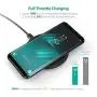 RAVPower Qi Certified Fast Wireless Charger, 5W for iPhone X XR XS Max, 10W for Galaxy S9+ Note 8, Compatible with All Qi-Enabled Phones (No Adapter) (Renewed)