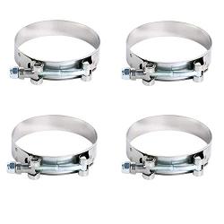 Stainless Steel for 3.0inch T-Bolt Clamp for Turbo Silicone Intercooler Hose Clamp Pack of 4pcs