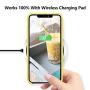iPhone X Silicone Case, XSHNUO Liquid Silicone Gel Rubber Ultra Thin Case with Soft Microfiber Cloth Lining Cushion for Apple iPhone X (2017) 5.8 inch (Mellow Yellow)