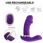 Wearable Butterfly Massaging Toys - Multiple Speeds Vibration - Wireless Remote Control - Silent Soft Skin-Friendly - Relaxation Back Neck Shoulder