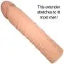 1" Penis Extension - Realistic Cock Sleeve - Adds Length and Girth