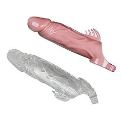 Silicone penile Condom-Expander expands Male Chastity Toys Lengthen Cock Sleeves Dick Socks Reusable Condoms (2pcs)