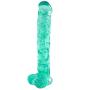 UITAB 16.14 Inch Extra Long Big Handsfree Personal Relax Massager Silicone Toys with Handsfree Suction Cup Box Package - Green UITAB