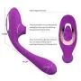 Women Clitorals Sucking 360° Bendable Viabrator, 10 Frequency Sucking 10 Frequency Viabration Medical Silicone for Couples Rechargeable Slient Waterproof Six Toys for Couple（Purple）