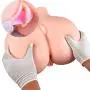 Lifelike 3D Life sizedTPE Dolls with 2 Opening Toys for Men Love doles for Man Realistic Adults Toys for Men Bedroom Self Pleasure (14.9×14.17×10.2 in)