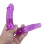 PRETYZOOM Silicone Double Headed Ended Dildo Dong G Spot Dildo Toy for Women (Purple)