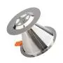 Hli-SHJHsmu Coffee Filter Stainless Steel Pour Over Cone Dripper Reusable Coffee Filter with Cup Stand Reusable Coffee Filter Micro Mesh Filter