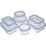AmazonBasics Glass Locking Lids Food Storage Containers, 14-Piece Set