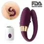 Whtao U-Shaped Electronic Couple Love S-t-ǐ-m-u-l-ation Promote Toys Multi-Speed Bed Sport Self-Amusement Tool Rechargeable Silicone Whtao