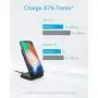 Anker Wireless Charger, PowerWave 7.5 Stand, Qi-Certified, Fast Charging iPhone 11, 11 Pro, 11 Pro Max, XR, Xs Max, Xs, X, 8, 8 Plus, Samsung Galaxy S10 S9 S8, Note 10 Note 9 (No AC Adapter) - Black
