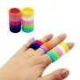 ThreeBulls 10 Pack Wedding Band Pack for Men Women Flexible Comfort Sport Love Ring Silicone Wedding Ring- Birthday or Anniversary Black red Blue Yellow Pink Sky Blue White Orange Green Purple