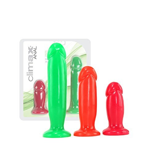 Silicone Anal Plug Body Safe Adult Toys for Men Women Couples Anal Trainer Kit, 3 Pieces (Booty Bumpers13)