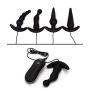 Portable Silicone Anal Plug Male Prostate Massager Butt Vibrating Plug 10 Speed Erotic Sex Toys for Beginner Women and Men 4 Types