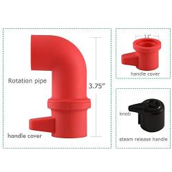 Cupboards/Cabinets Savior, Original Steam Release Accessory for Pressure Cooker - 360° Rotating Design to Adjust Direction Freely - Food-Safe Silicone, Dishwasher Safe