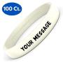 Reminderband Silicone Wristbands - 100 Pack - Personalized Customizable Rubber Bracelets - Customized for Motivation, Events, Gifts, Support, Causes, Fundraisers, Awareness - Men, Women