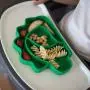 Bumkins Silicone Grip Dish, Suction Plate, Divided Plate, Baby Toddler Plate, BPA Free, Microwave Dishwasher Safe ? Dinosaur