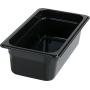 Carlisle 3066103 StorpPlus Third Size Food Pan, Polycarbonate, 4" Deep, Black