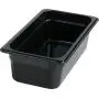 Carlisle 3066103 StorpPlus Third Size Food Pan, Polycarbonate, 4" Deep, Black