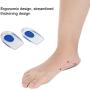 Silicone Gel Heel Cups,Silica Orthotic Gel Pads Cushions Insole for Plantar Fasciitis,Bone Spurs Pain Relief, Sore Heel Pain, Achilles Pain and Foot Care (1 Pair)