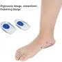 Silicone Gel Heel Cups,Silica Orthotic Gel Pads Cushions Insole for Plantar Fasciitis,Bone Spurs Pain Relief, Sore Heel Pain, Achilles Pain and Foot Care (1 Pair)