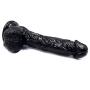 Heiyy Flesh Toy 8.26in Body-Safe Silicone Luxury Black Huge D?ld? Waterproof Hands-Free Personal Toy Relax Massage (Color : Black)