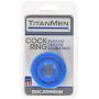 Doc Johnson Titanmen Silicone Cock Rings Double Pack, Blue