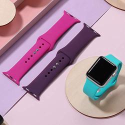 DaQin Band Compatible with Apple Watch 38mm 40mm 42mm 44mm for Women and Men, Sport Replacement Wristbands for iWatch Series 5 Series 4 Series 3/2/1, S/M, M/L