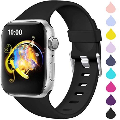 Haveda Sport Bands Compatible for Apple 4 Watch 40mm 44mm Series 4 Series 5, iWatch Bands 38mm 42mm Womens, Waterproof Wrist Band for iWatch, Apple Watch Series 3, Series 2/1 Man Small Large