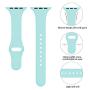 Zekapu Sport Band Compatible for Apple Watch 38mm 42mm 40mm 44mm, Soft Silicone Narrow Slim Sport Replacement Wristband for iWatch Series 5, Series 4, Series 3, Series 2, Series 1 Women
