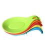 New Kitchen Silicone Spoon Rest, Flexible Spoon-Shaped Silicone Kitchen Spoon Holder, Cooking Utensil Rest Ladle Spatula Spoon Holder. SET OF 5 Multi Color