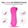 LQTY Female Toys Purple Portable Sùcking and Thrusting Toys Skin Friendly Silicone Víbratór Gpót