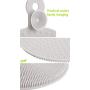 ELFRhino Sponge Multipurpose Kitchen Dish Sponge Silicone Non Scratch Scrubber with Chuck for Easy Cleaning Pot Pan Dish Bowl Kitchenware Toiletry Fruit and Vegetable Skin Set of 2 Gray