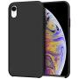 Anuck iPhone XR Case, Anti-Slip Liquid Silicone Gel Rubber Bumper Case with Soft Microfiber Lining Cushion Slim Hard Shell Shockproof Protective Case Cover for Apple iPhone XR 6.1" 2018 - Black