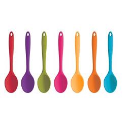 Andosange 1pc Silicone Spoon High Temperature Resistance Deep Spoon Random Color