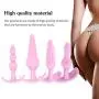 4Pcs Women Soft Medical Silicone Trainer Kit, Silicone Beginner Trainer Kits,Comfortable Medical Kit Pink