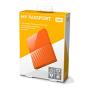 WD 4TB Orange My Passport Portable External Hard Drive - USB 3.0 - WDBYFT0040BOR-WESN