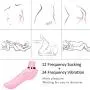Women Waterproof Multi Speed Tongue Vibrate Sucking Toy Oral Simulator for Adult Toys, Green Safe, No Toxic Side Effects