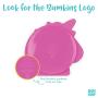 Bumkins Silicone Grip Dish, Suction Plate, Divided Plate, Baby Toddler Plate, BPA Free, Microwave Dishwasher Safe ? Unicorn
