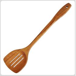 Wooden spatula non-stick wood shovel fried egg shovel three hole shovel plus long handle shovel wooden thin shovel