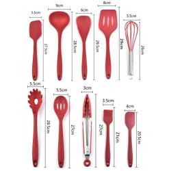 Silicone Kitchenware Set Silicone Kitchenware 10 Piece Set Silicone Scraper Shovel Spoon Brush Food Clip Set