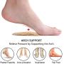 Beautulip Gel Arch Support Cushions for Low Arch Men & Women Sandals Insoles for Flat Feet - Reusable Arch Insert for Flip Flops Relieve Pressure and Feet Pain (2 Pairs)