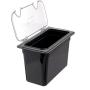 Carlisle 3066903 StorPlus Third Size Food Pan, Polycarbonate, 8" Deep, Black