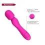 Waterproof Wand Massager with 30 Powerful Multi Speed Strong Vibration Patterns, Rechargeable Magic Body Electric Handheld Massager Stick for Muscle Aches and Sports Recovery